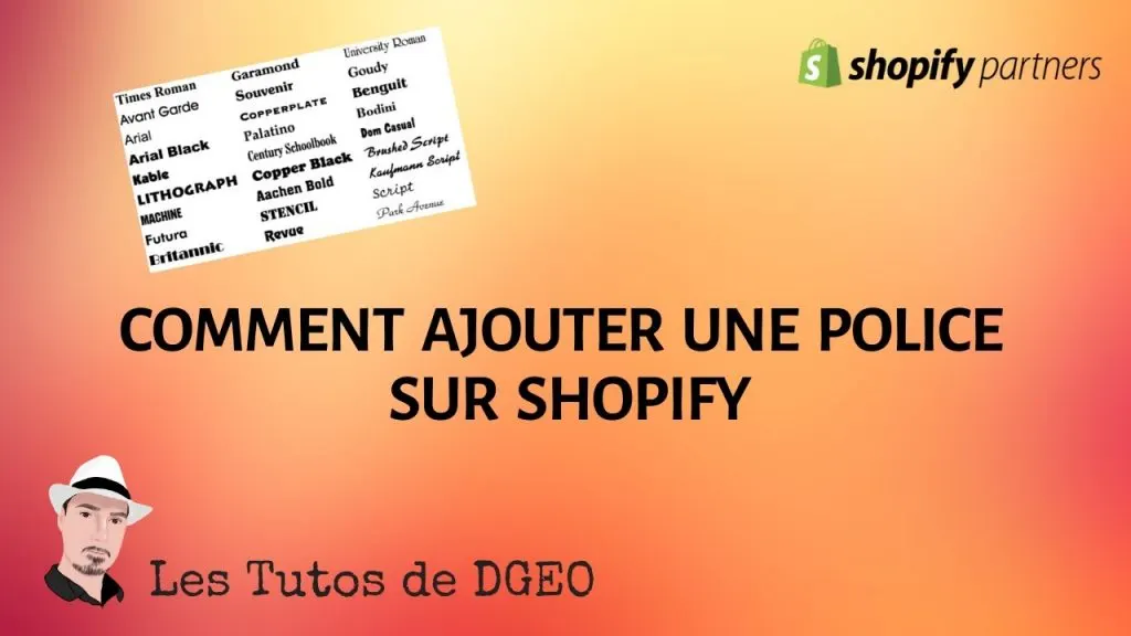 Comment changer la police de caractères sur Shopify avec des thèmes WordPress